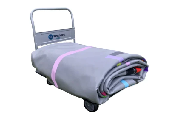 12springs_educatieve_airtrack_set_transportkar_beladen_1 Platform trolley | 350kg